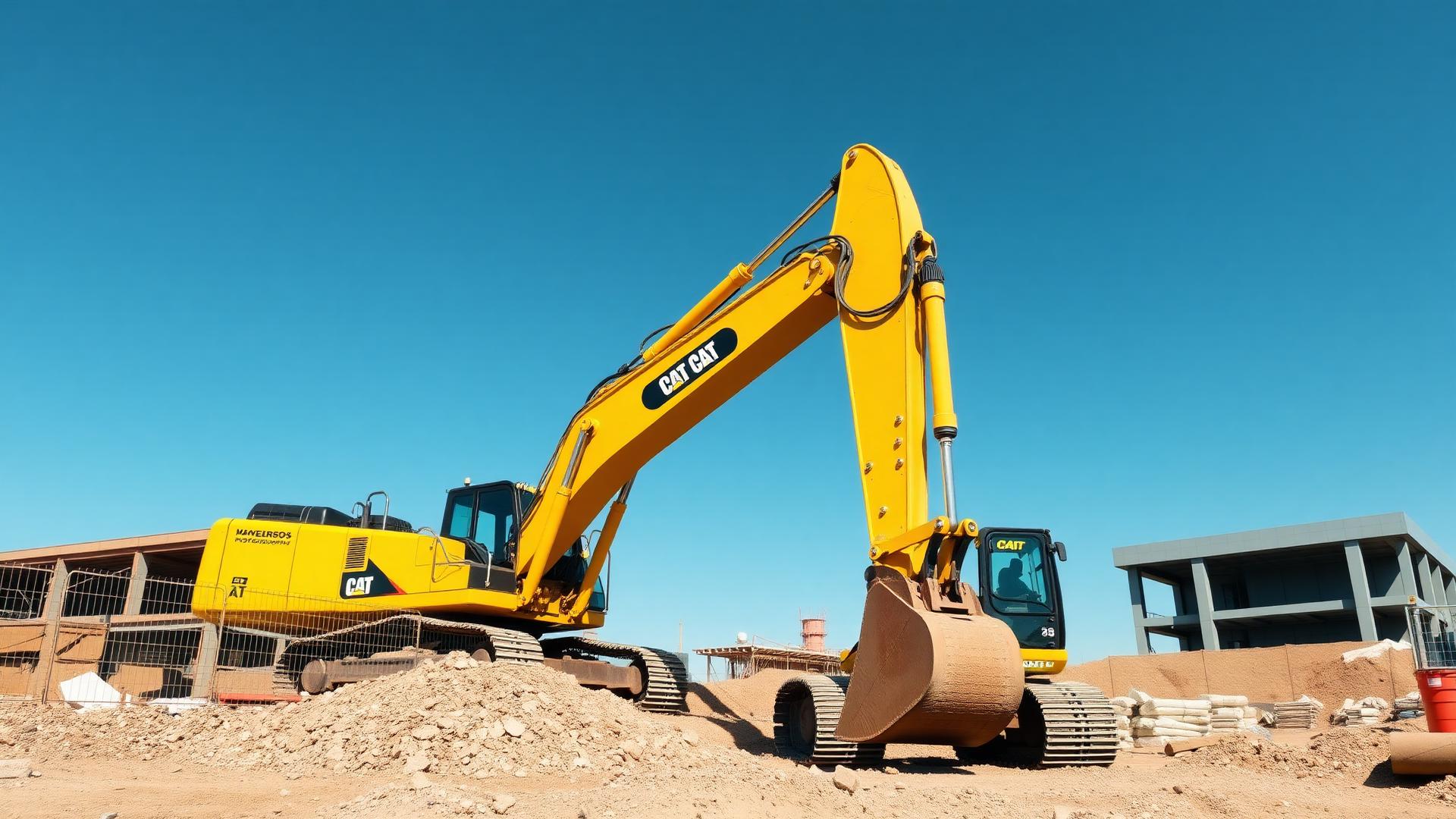 Construction excavator with Ashalube lubrication