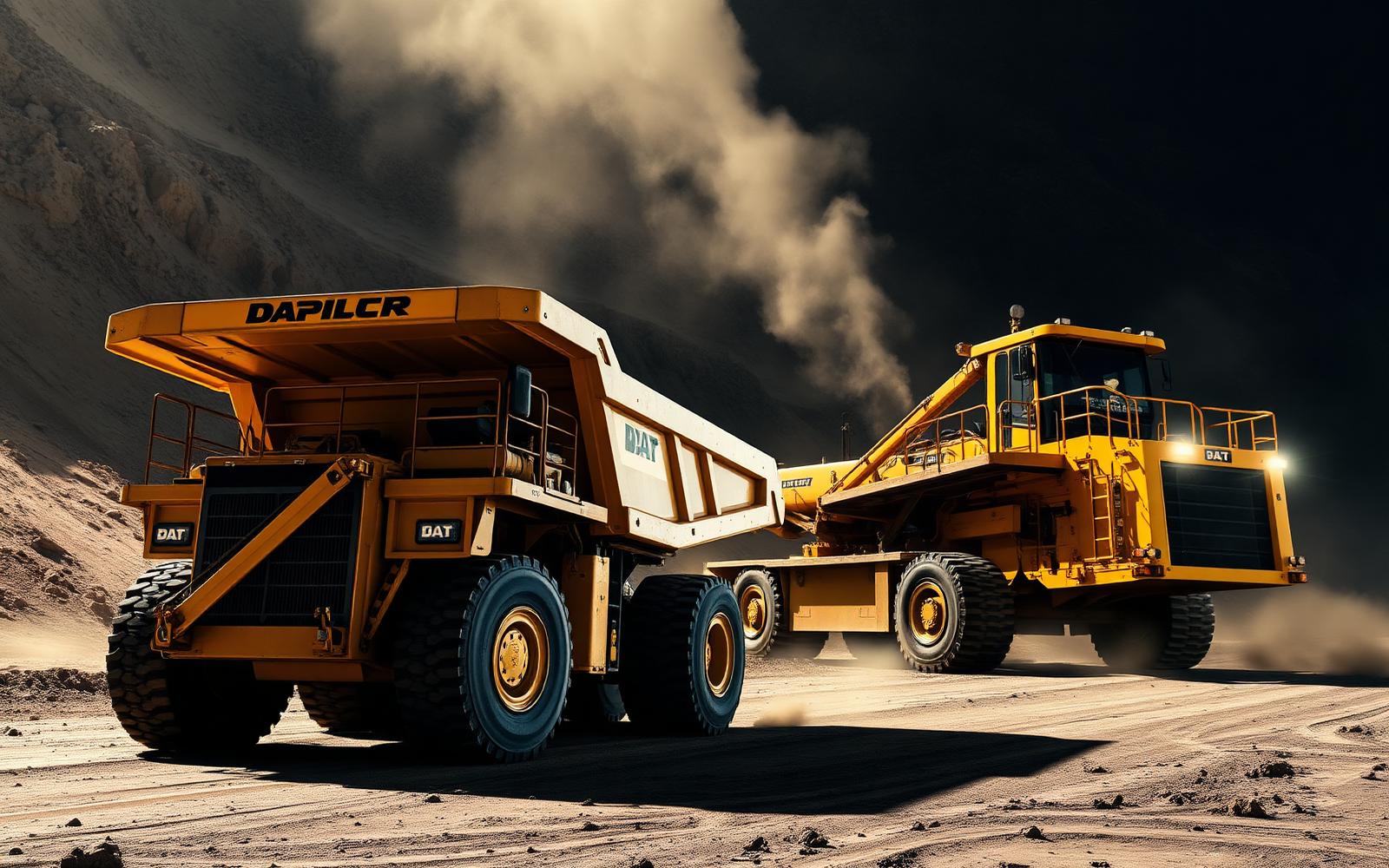 Mining fleet with Ashalube systems